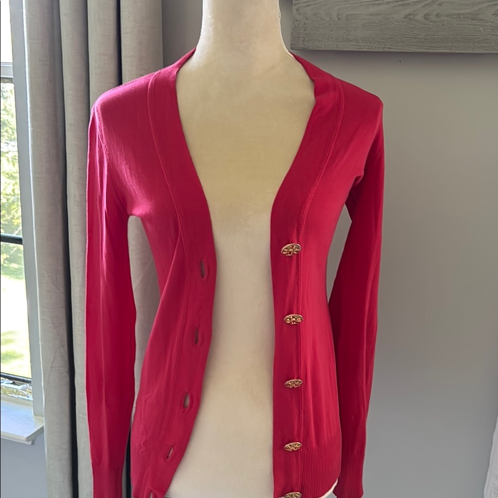 Tory Burch 5 Button-Up Cardigan